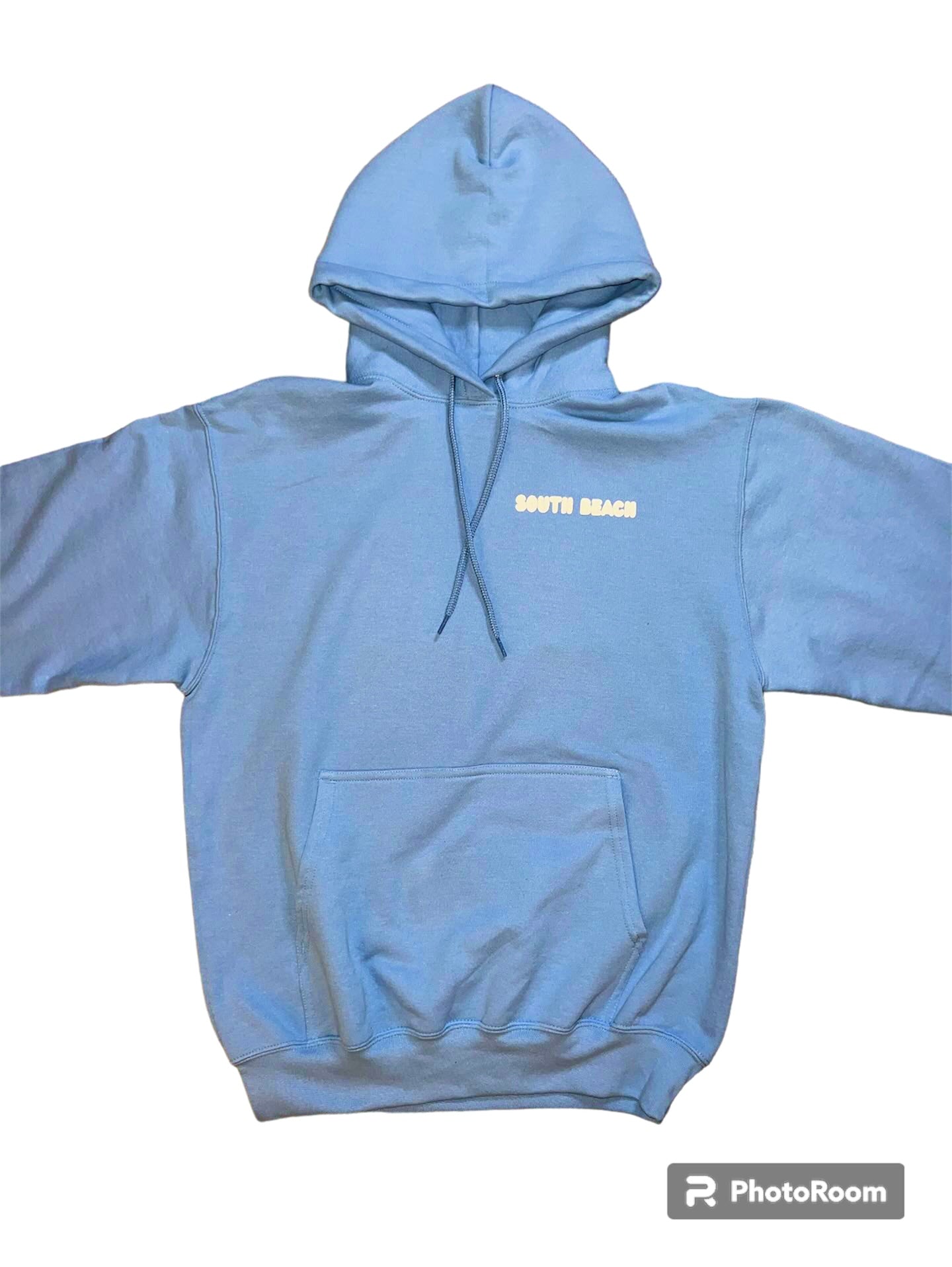 Everything comes in waves hoodie - baby blue