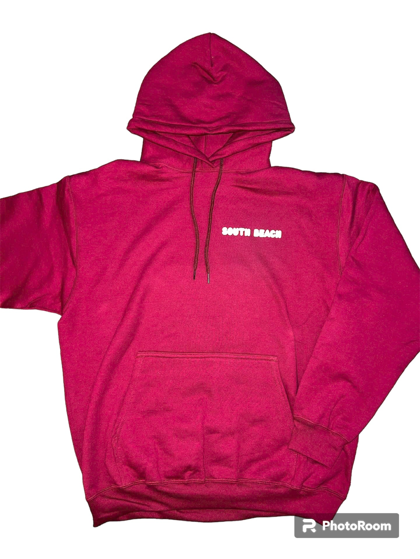 Everything comes in waves hoodie - hibiscus red